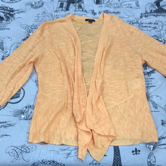 Alfani Sunset Orange Open-Front Cardigan - Picture 5 of 7